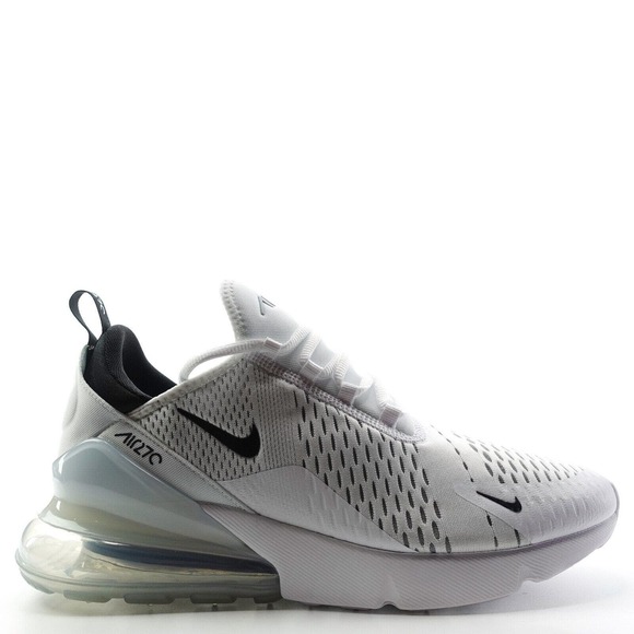 Nike Air Max 270 White Black Sneakers AH8050-100 Men's Size 11